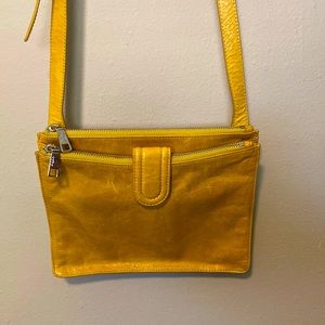 Mustard color crossbody Hobo purse